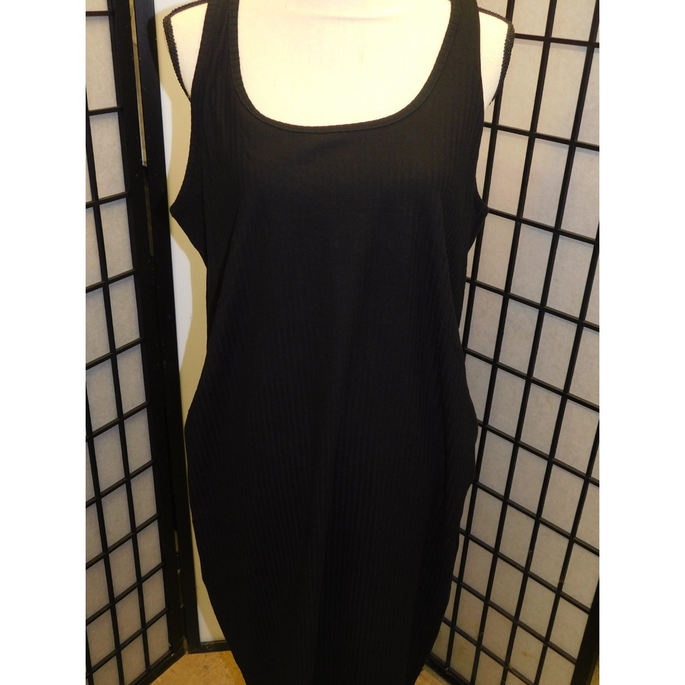 2 Pc Time And Tru Maternity Dress Black Ribbed Large 12-14